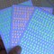 6 Sheets Holographic & Fluorescent Letter Nail Art Stickers, 3D English Alphabet Nail Decals, Glow-in-the-Dark Initial Nail Charms for DIY Acrylic & Gel Manicures